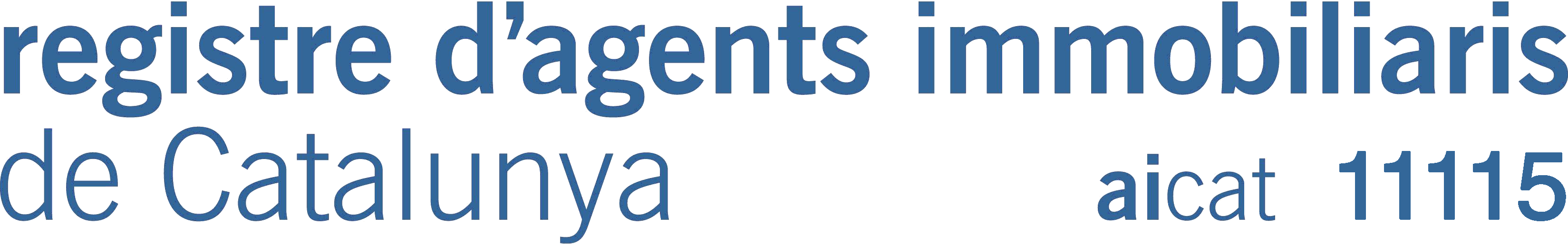 Registre d'agents immobiliaris de Catalunya · aicat 11115